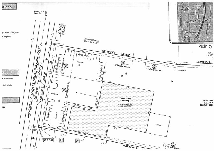 4741 Hinckley Ind Pky, Cleveland, OH à louer - Plan de site – Image 3 sur 4