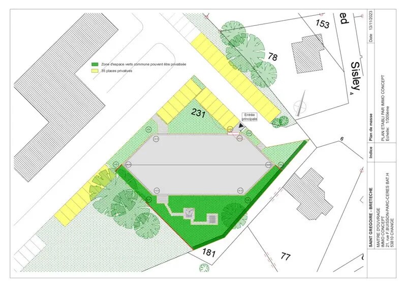 Bureau dans Saint-Grégoire à louer - Plan de site – Image 3 sur 5