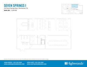 320 Seven Springs Way, Brentwood, TN à louer Plan d’étage– Image 1 sur 1