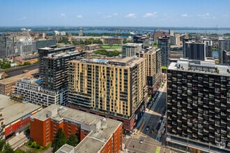 173-229 Rue Peel, Montréal, QC - VUE AÉRIENNE  vue de carte