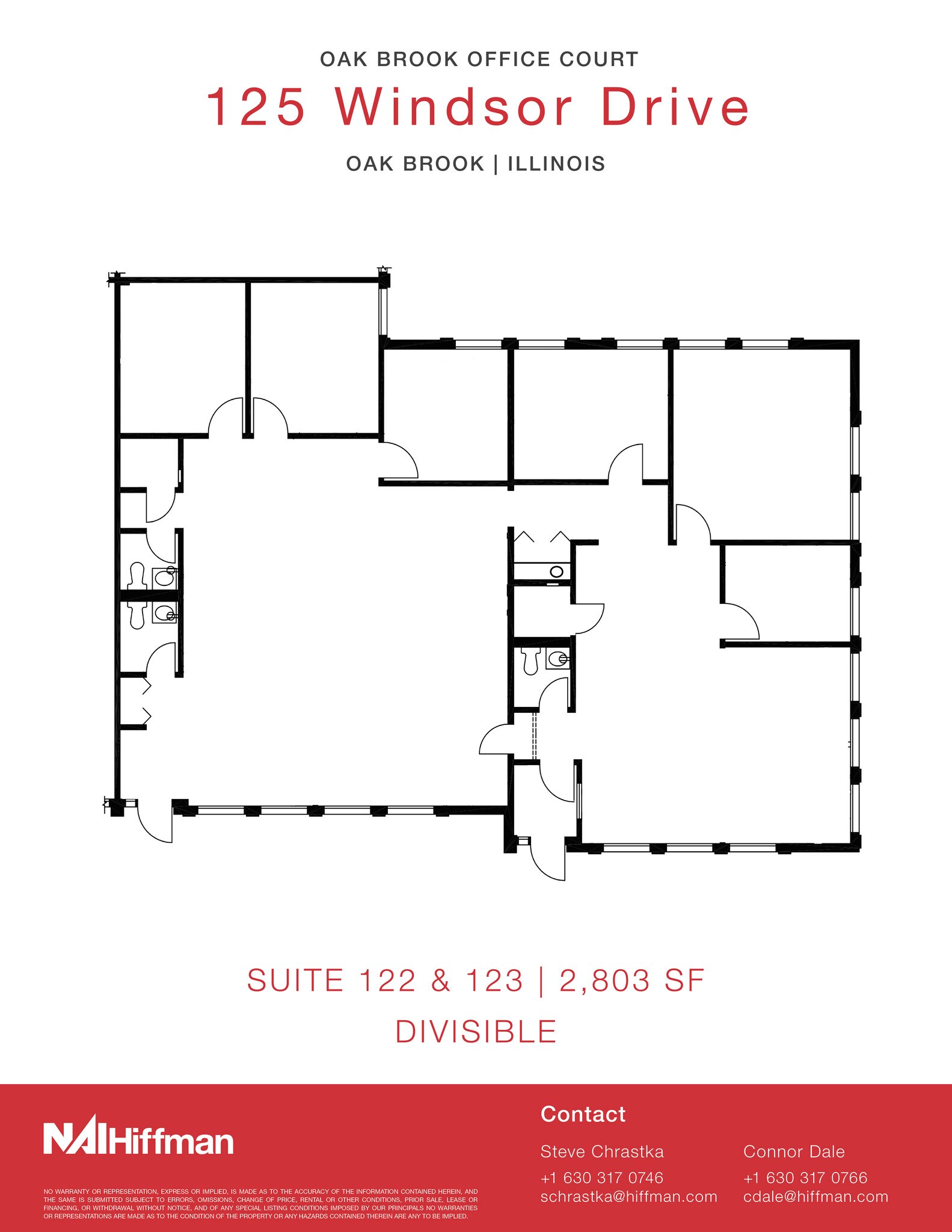 125 Windsor Dr, Oak Brook, IL à louer Plan d’étage– Image 1 sur 1