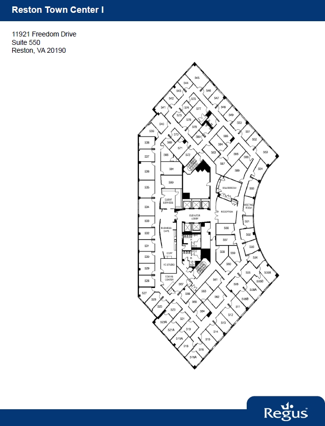 11921 Freedom Dr, Reston, VA à louer Plan d’étage– Image 1 sur 1