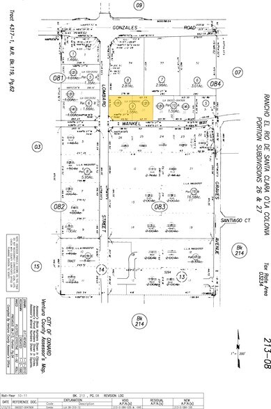 1700 Lombard St, Oxnard, CA à louer - Plan cadastral – Image 2 sur 2