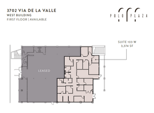 3702 Via de la Valle, Del Mar, CA à louer Plan d’étage– Image 1 sur 1