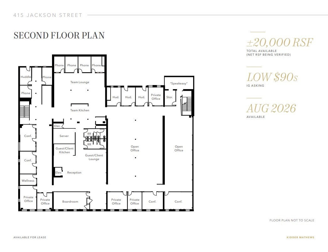 445 Jackson St, San Francisco, CA à louer Plan d’étage– Image 1 sur 1