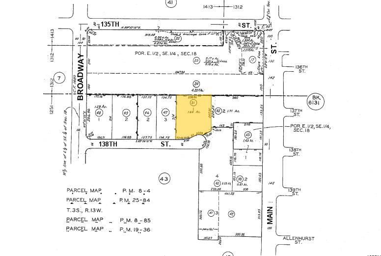 201 W 138th St, Los Angeles, CA à louer - Plan cadastral – Image 2 sur 5