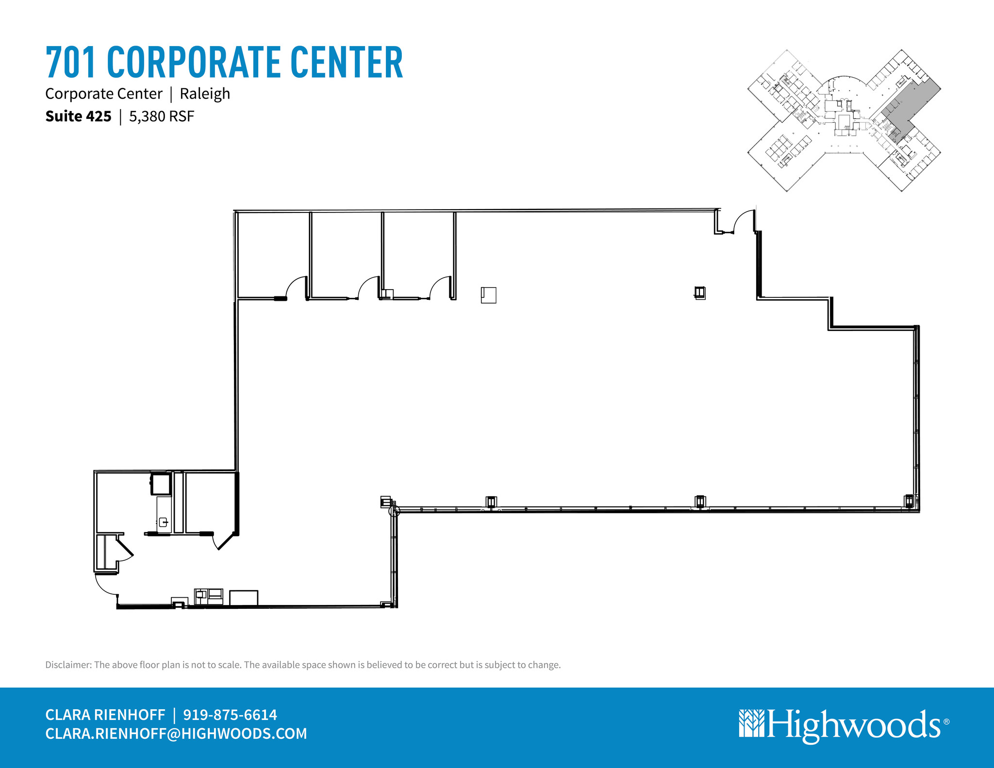 701 Corporate Center Dr, Raleigh, NC à louer Plan d’étage– Image 1 sur 1