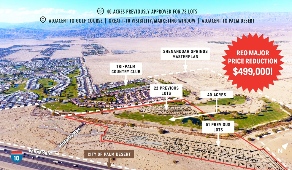 Varner, Thousand Palms, CA à vendre - Aérien – Image 1 sur 3