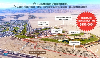 Plus de détails pour Varner, Thousand Palms, CA - Terrain à vendre