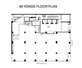 48 Yonge St, Toronto, ON à louer Plan d’étage– Image 1 sur 1