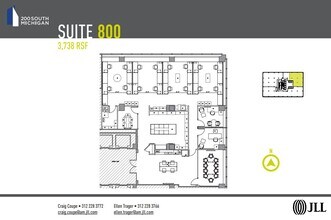200 S Michigan Ave, Chicago, IL à louer Plan d’étage– Image 1 sur 1