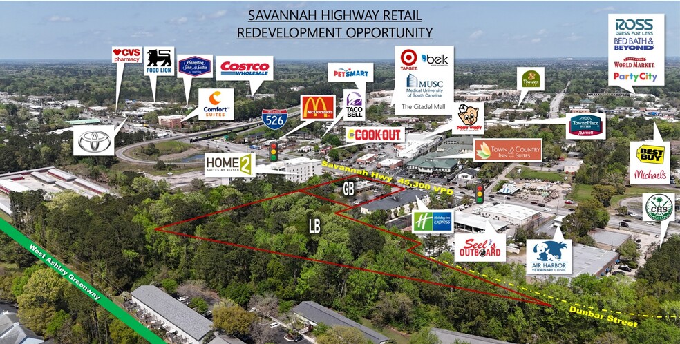 1953 Savannah Hwy, Charleston, SC à louer - Photo de l’immeuble – Image 1 sur 6
