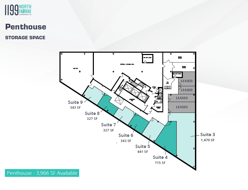 1199 N Fairfax St, Alexandria, VA à louer Plan d’étage– Image 1 sur 1