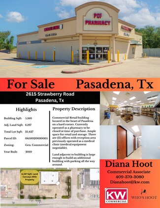 Plus de détails pour 2615 Strawberry Rd, Pasadena, TX - Local commercial à vendre