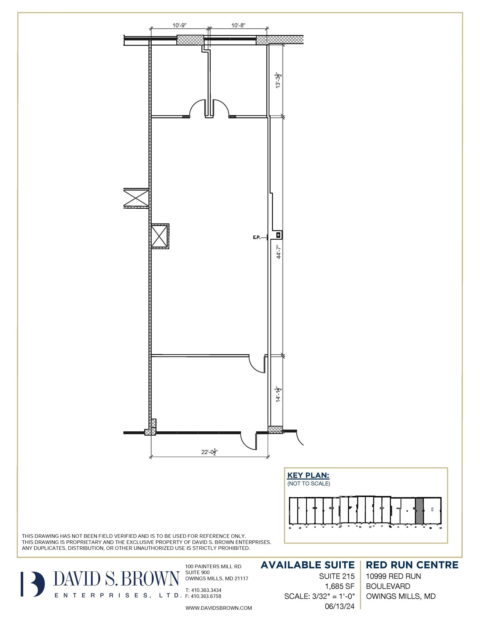 10999 Red Run Blvd, Owings Mills, MD à louer Plan d’étage– Image 1 sur 1