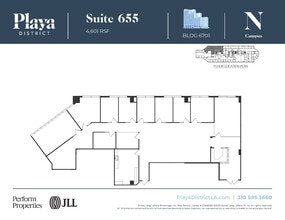 6100 Center Dr, Los Angeles, CA à louer Plan d’étage– Image 1 sur 1