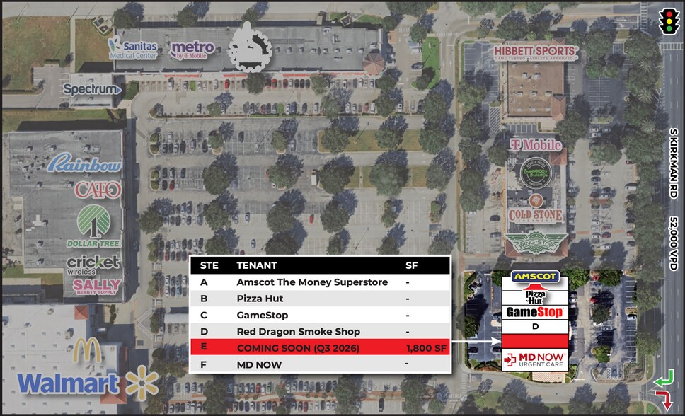 2422-2432 S Kirkman Rd, Orlando, FL à louer - Photo de l’immeuble – Image 3 sur 10