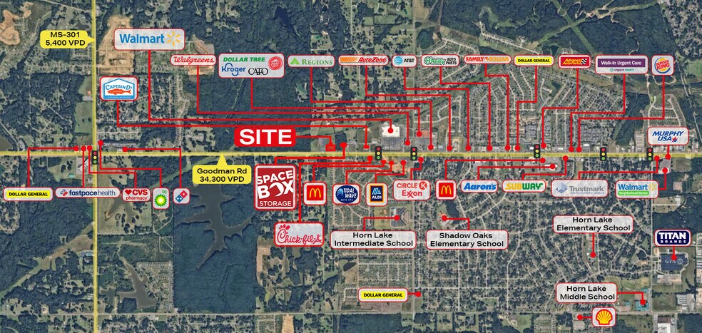4482 Goodman Rd, Horn Lake, MS à vendre - Photo de l’immeuble – Image 3 sur 7