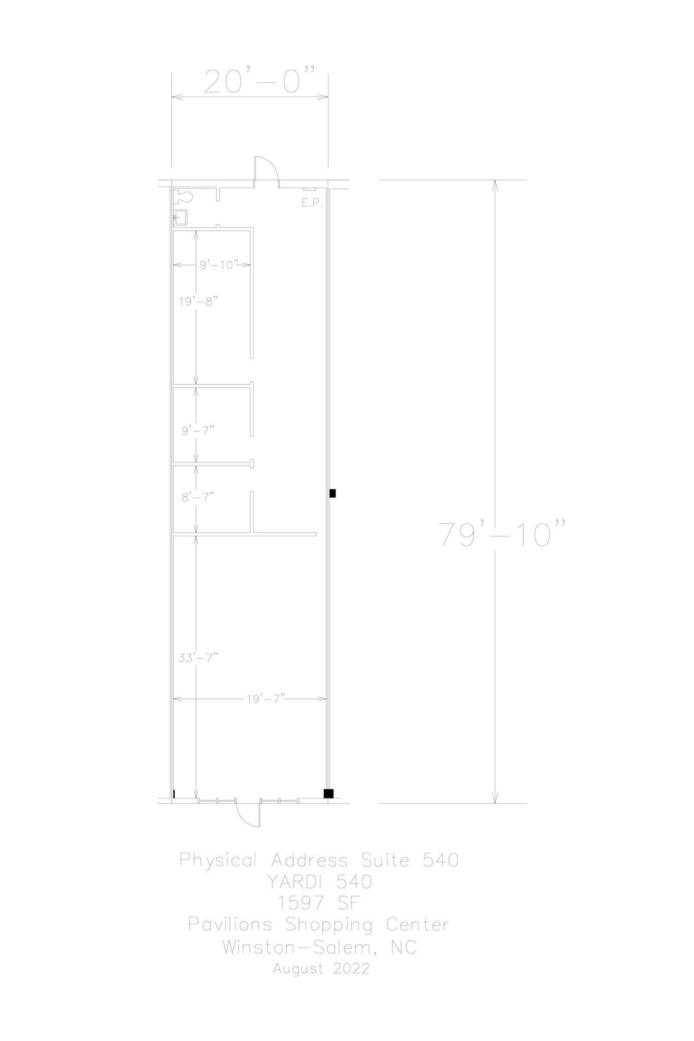 500-692 Hanes Mall Blvd, Winston-Salem, NC à louer Plan de site– Image 1 sur 8