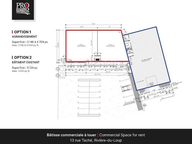 13 St Taché, Rivière-du-Loup, QC à louer - Plan de site – Image 2 sur 2