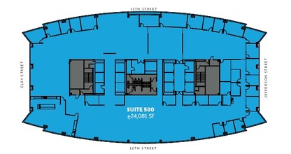 555 12th St, Oakland, CA à louer Plan d’étage– Image 1 sur 1