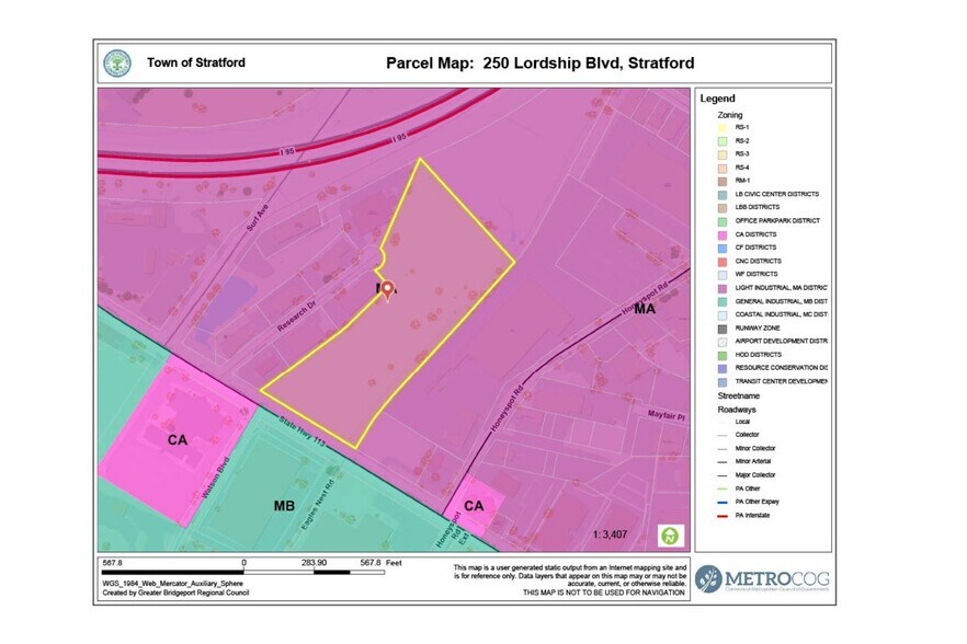 250 Lordship Blvd, Stratford, CT à vendre - Plan cadastral – Image 3 sur 5