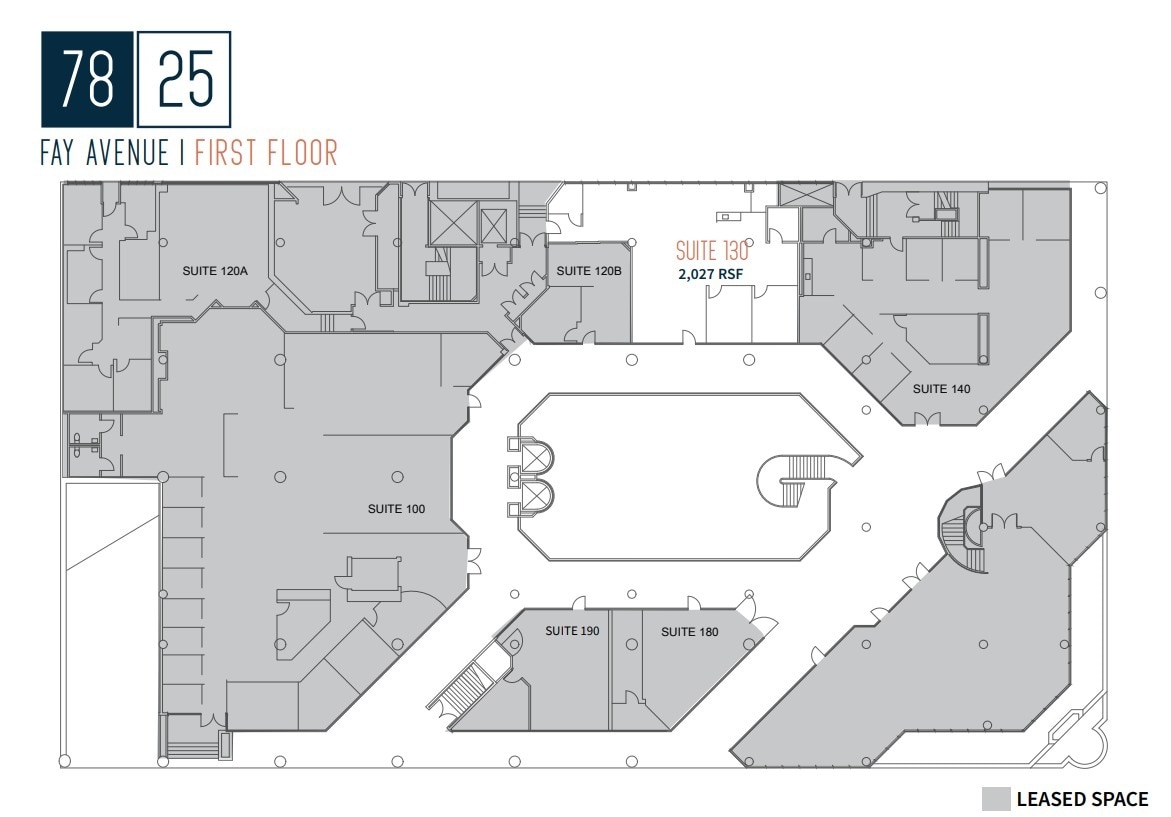 7825 Fay Ave, La Jolla, CA à louer Plan d’étage– Image 1 sur 1