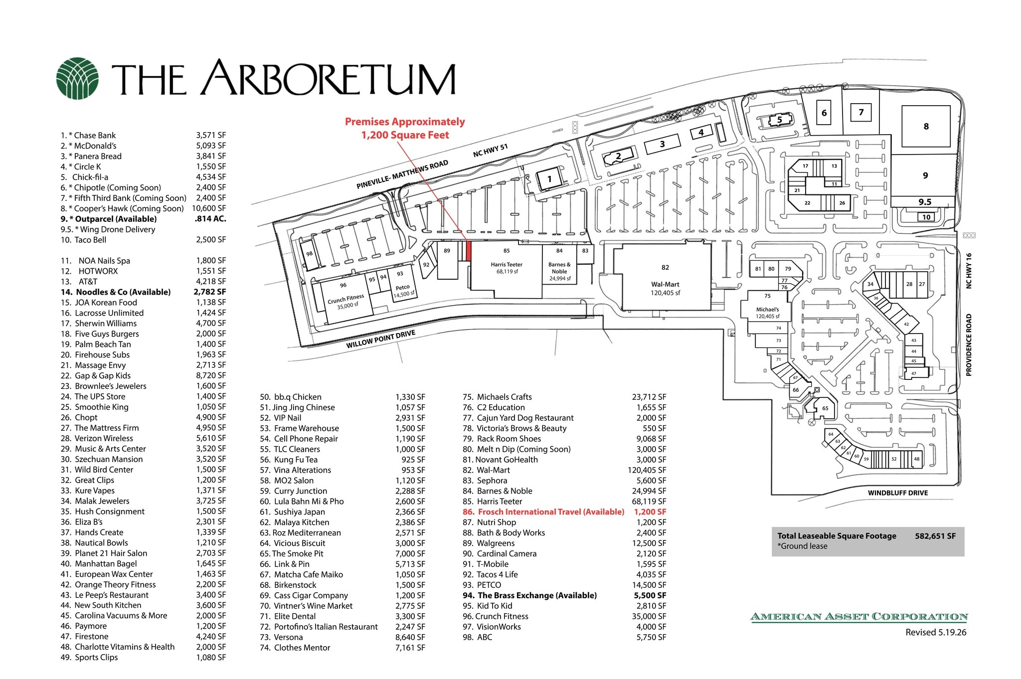 3333-3351 Pineville Matthews Rd, Charlotte, NC à louer Plan de site– Image 1 sur 1