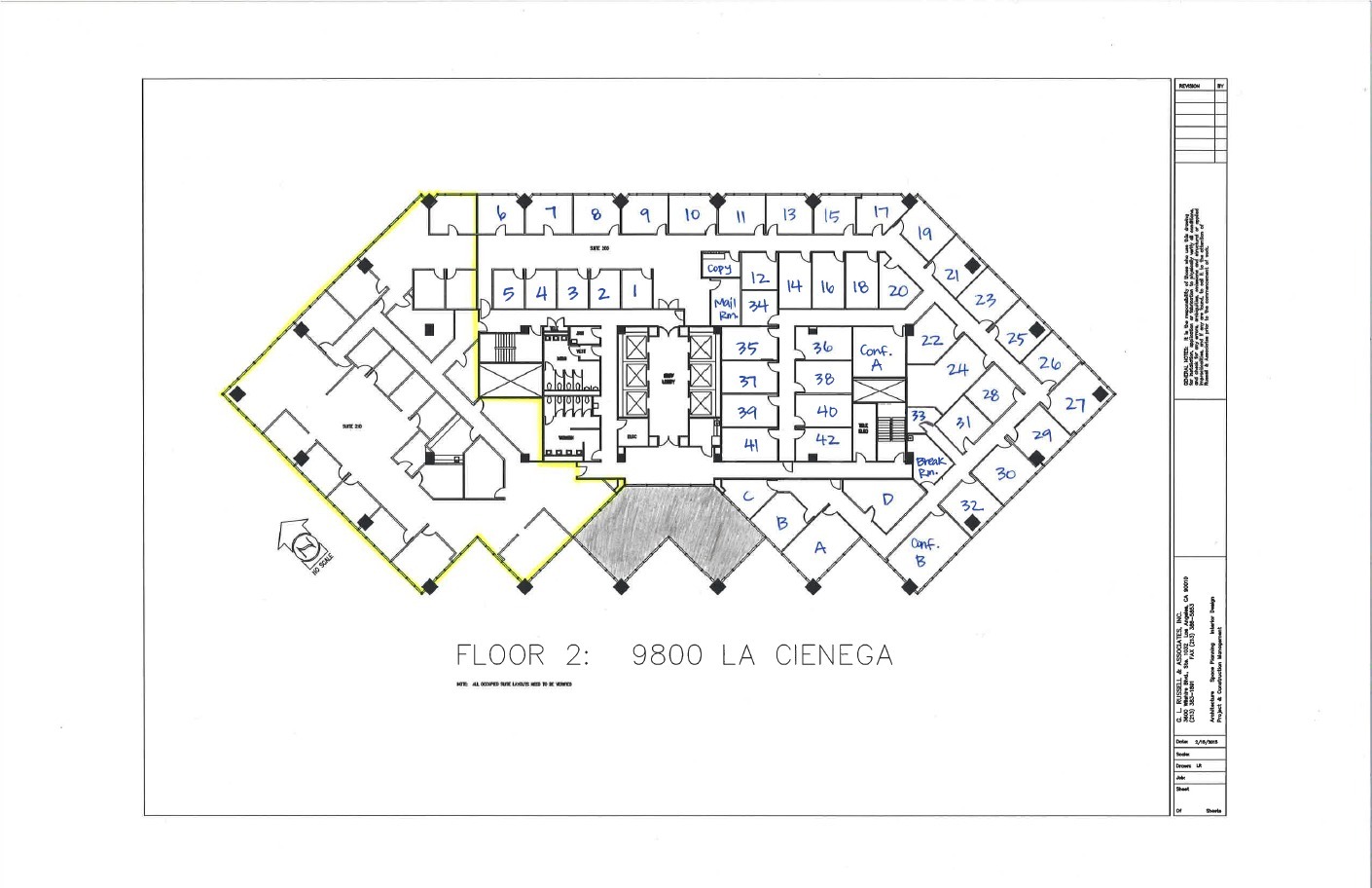 9800 S La Cienega Blvd, Inglewood, CA à louer Plan d’étage– Image 1 sur 1