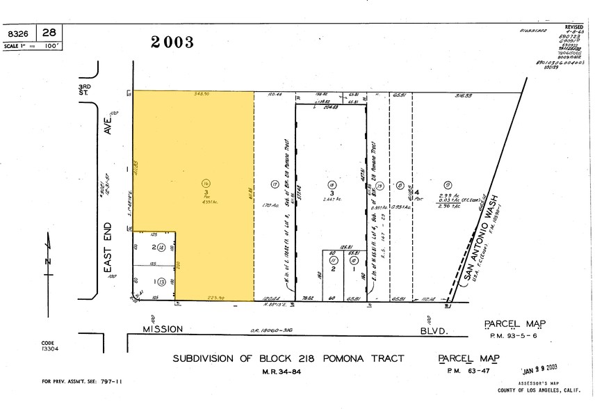 1649 E Mission Blvd, Pomona, CA à louer - Plan cadastral – Image 2 sur 3