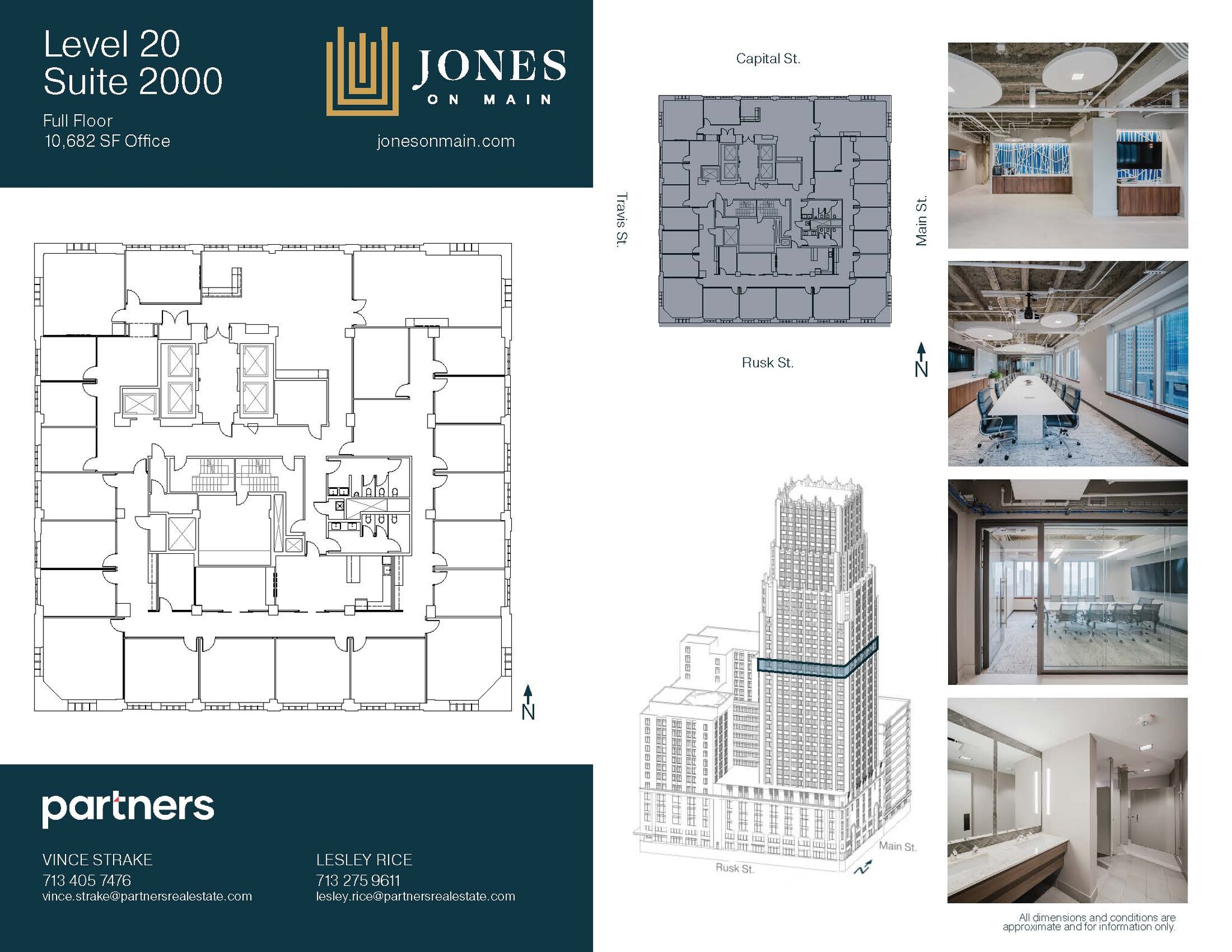 712 Main St, Houston, TX à louer Plan d’étage– Image 1 sur 2
