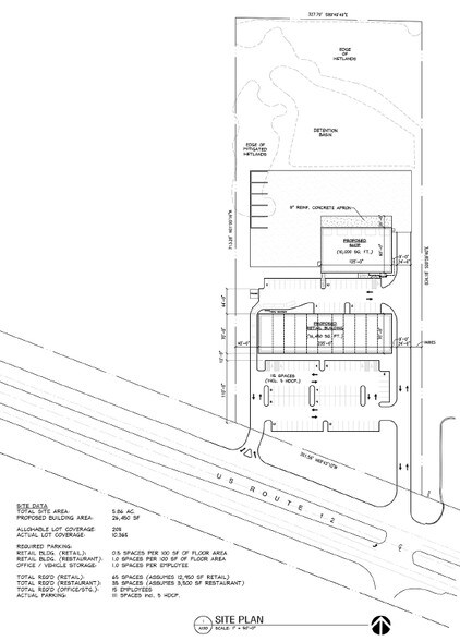 26633-26671 S Rand Rd, Wauconda, IL à louer - Plan de site – Image 2 sur 2