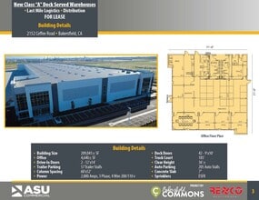 2152 Coffee Rd, Bakersfield, CA à louer Plan d’étage– Image 2 sur 2