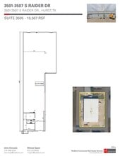 3501-3507 S Raider Dr, Hurst, TX à louer Plan de site– Image 1 sur 1