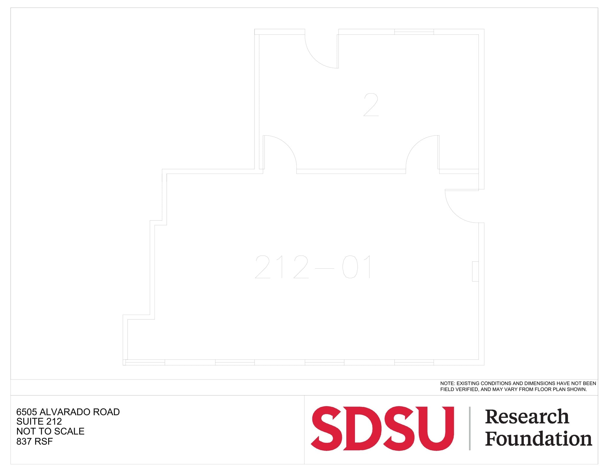 6475 Alvarado Rd, San Diego, CA à louer Plan de site– Image 1 sur 1