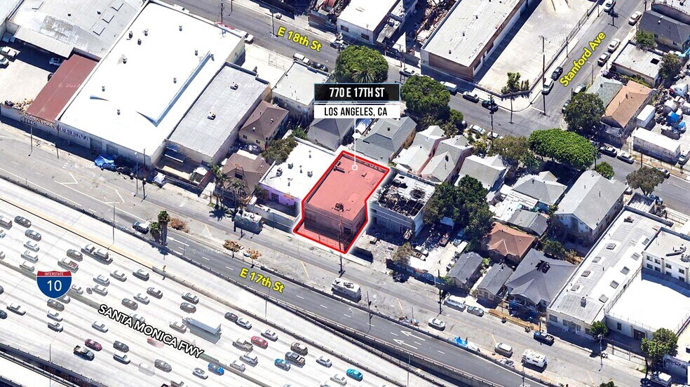 770 E 17th St, Los Angeles, CA à louer - Aérien – Image 2 sur 9