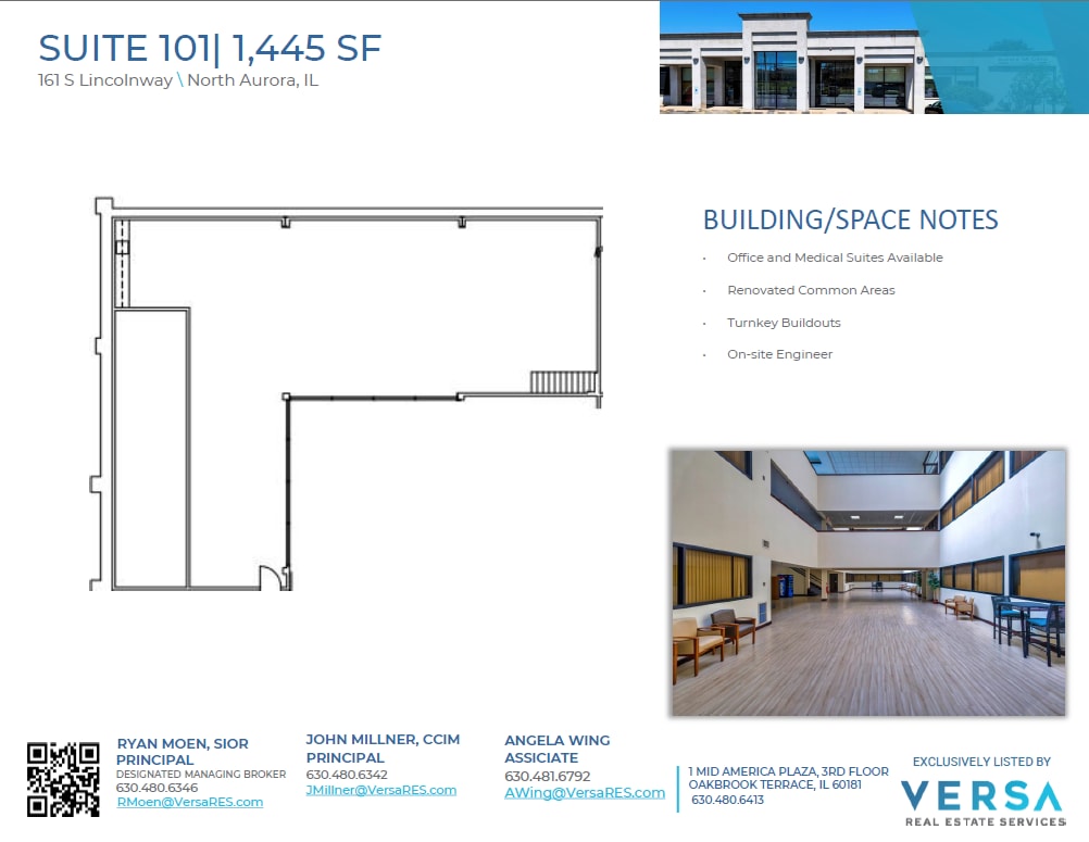 161 S Lincolnway, North Aurora, IL à louer Plan d’étage– Image 1 sur 1