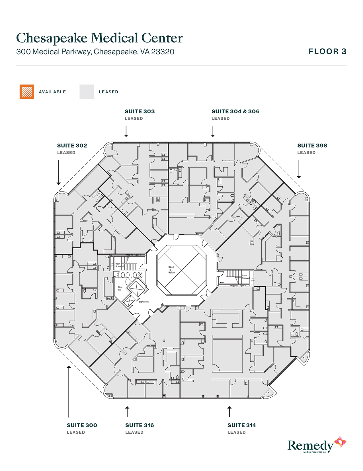 300 Medical Pky, Chesapeake, VA à louer Plan d’étage– Image 1 sur 1