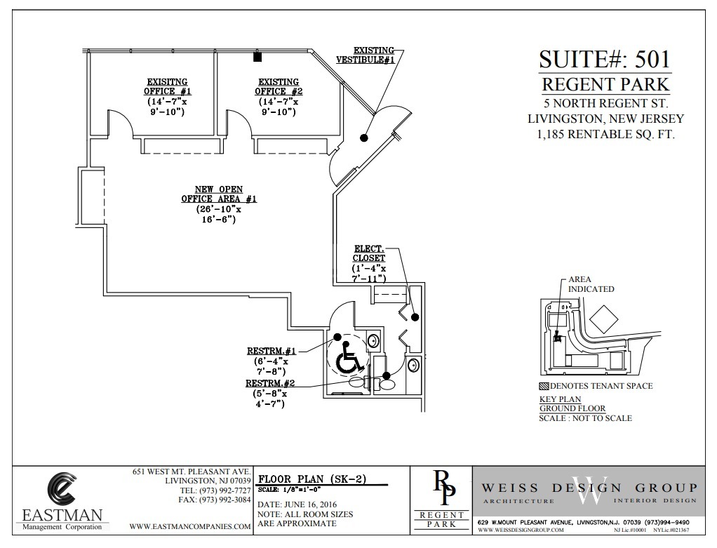 5 Regent St, Livingston, NJ à louer Plan d’étage– Image 1 sur 1