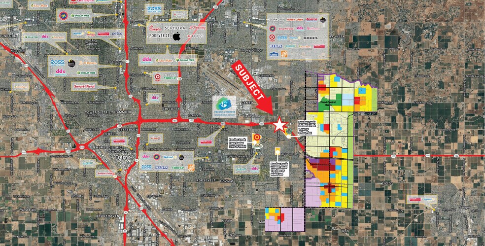 E Belmont Ave, Fresno, CA à louer - Aérien – Image 2 sur 9