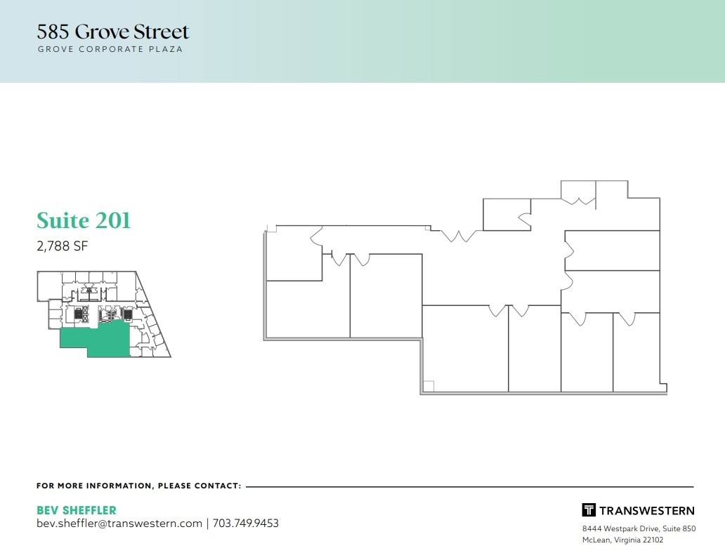 585 Grove St, Herndon, VA à louer Plan d’étage– Image 1 sur 1