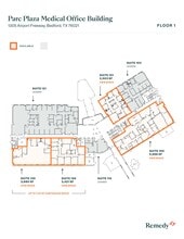 1305 Airport Fwy, Bedford, TX à louer Plan de site– Image 1 sur 2
