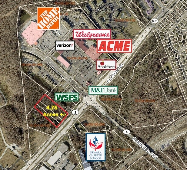 1014 Elkton Rd, Newark, DE à vendre - Aérien – Image 2 sur 8