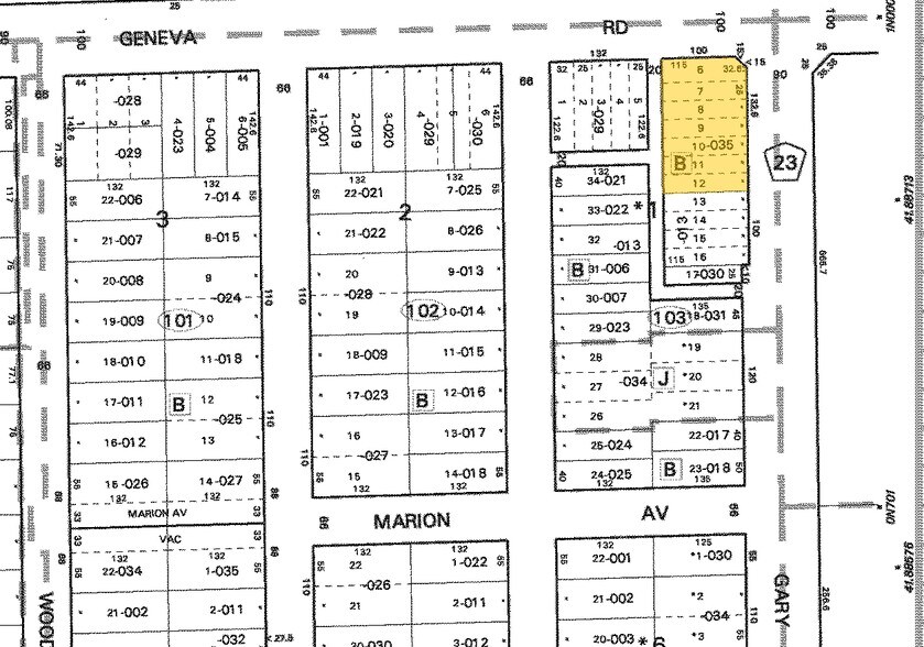 1000-1050 Geneva Rd, Wheaton, IL à vendre - Plan cadastral – Image 3 sur 30
