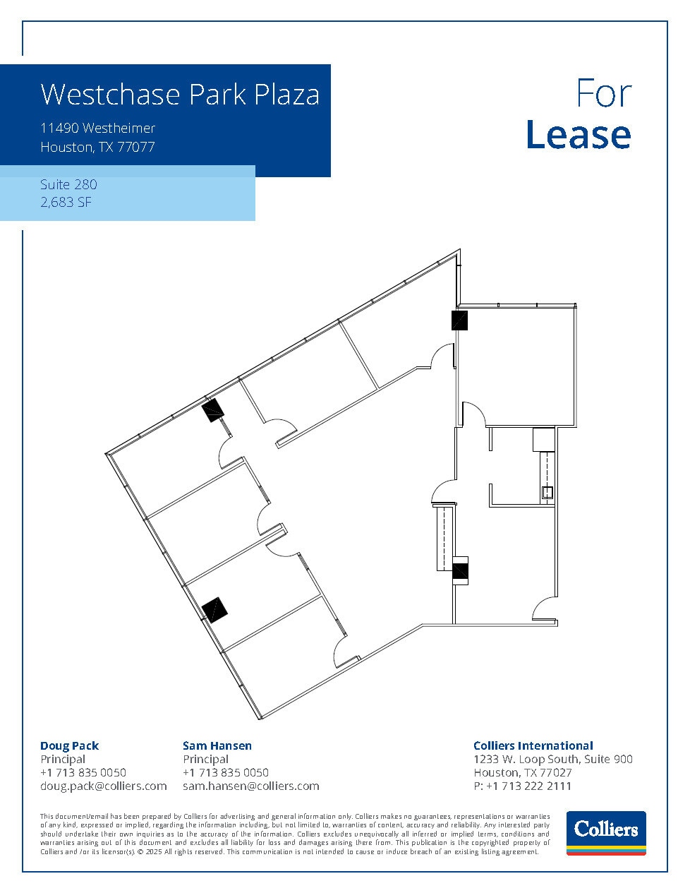 11490 Westheimer Rd, Houston, TX à louer Plan d’étage– Image 1 sur 1