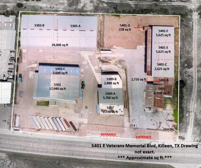 5401 E Veterans Memorial Blvd, Killeen, TX à louer - Aérien – Image 2 sur 24