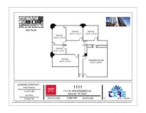 1111 W Mockingbird Ln, Dallas, TX à louer Plan d’étage– Image 1 sur 2