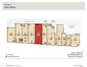 2200-2240 Shattuck Ave, Berkeley, CA à louer Plan de site– Image 1 sur 1