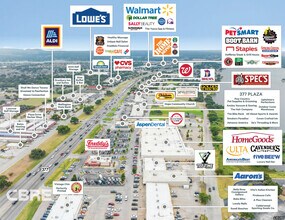 1422-1432 E US Highway 377, Granbury, TX - VUE AÉRIENNE  vue de carte