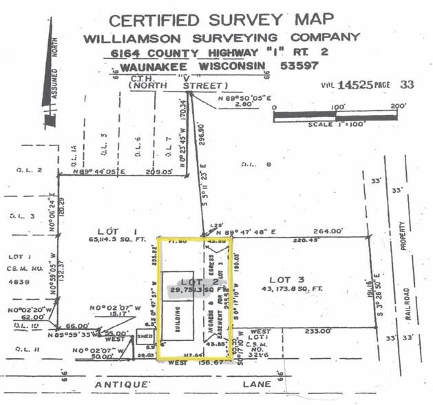 116 Antique Ln, De Forest, WI à vendre - Plan cadastral – Image 2 sur 2
